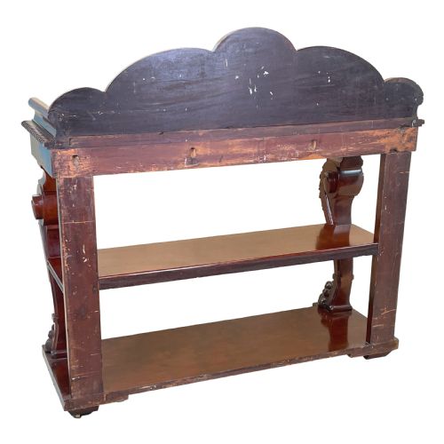 MAHOGANY 19TH CENTURY CARVED BUFFET - ADDITIONAL PHOTO 8