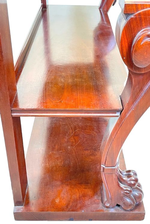 MAHOGANY 19TH CENTURY CARVED BUFFET - ADDITIONAL PHOTO 12