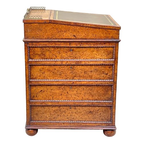 REGENCY BURR ELM DAVENPORT DESK - ADDITIONAL PHOTO 1