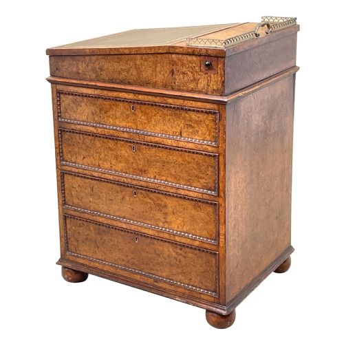 REGENCY BURR ELM DAVENPORT DESK - ADDITIONAL PHOTO 8