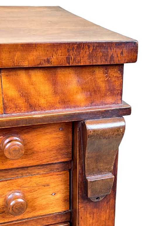 19TH CENTURY SATINBIRCH CHILDS WELLINGTON CHEST - ADDITIONAL PHOTO 2