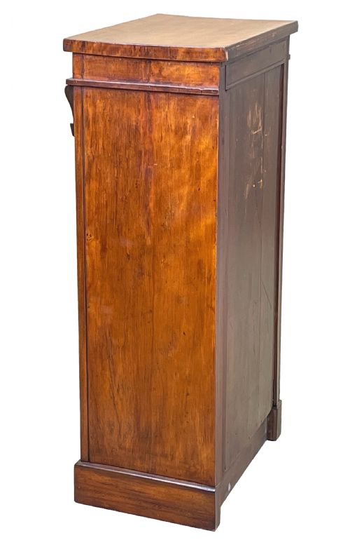 19TH CENTURY SATINBIRCH CHILDS WELLINGTON CHEST - ADDITIONAL PHOTO 5