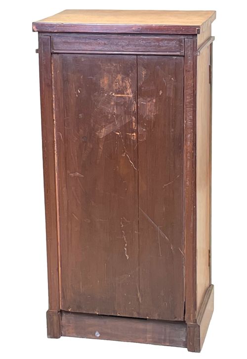 19TH CENTURY SATINBIRCH CHILDS WELLINGTON CHEST - ADDITIONAL PHOTO 6