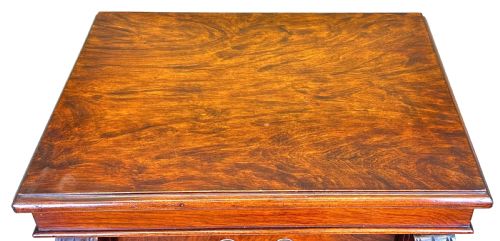 WALNUT 19TH CENTURY WELLINGTON CHEST - ADDITIONAL PHOTO 4