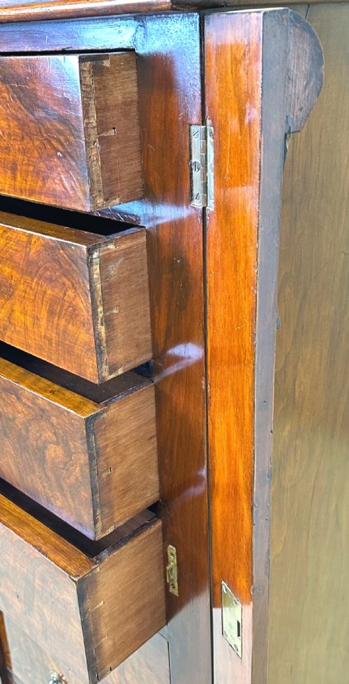 WALNUT 19TH CENTURY WELLINGTON CHEST - ADDITIONAL PHOTO 5