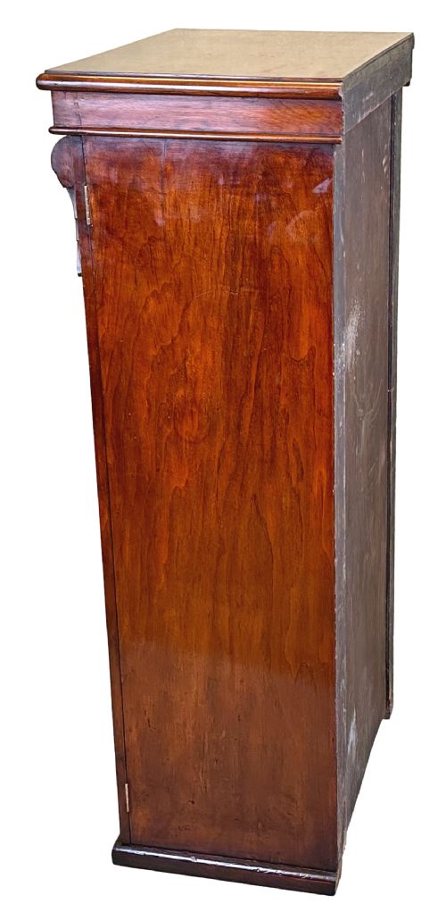 WALNUT 19TH CENTURY WELLINGTON CHEST - ADDITIONAL PHOTO 6