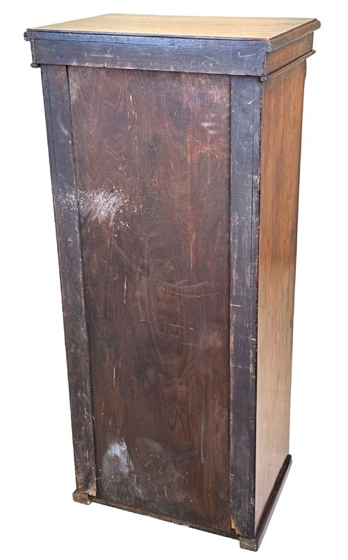 WALNUT 19TH CENTURY WELLINGTON CHEST - ADDITIONAL PHOTO 8