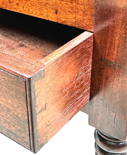 REGENCY MAHOGANY BOAT SHAPED CANTERBURY - ADDITIONAL PHOTO 2