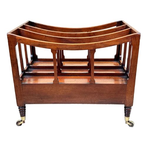 REGENCY MAHOGANY BOAT SHAPED CANTERBURY - ADDITIONAL PHOTO 3