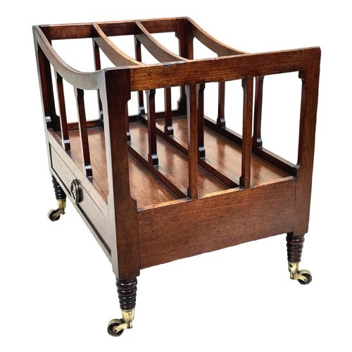 REGENCY MAHOGANY BOAT SHAPED CANTERBURY - ADDITIONAL PHOTO 4