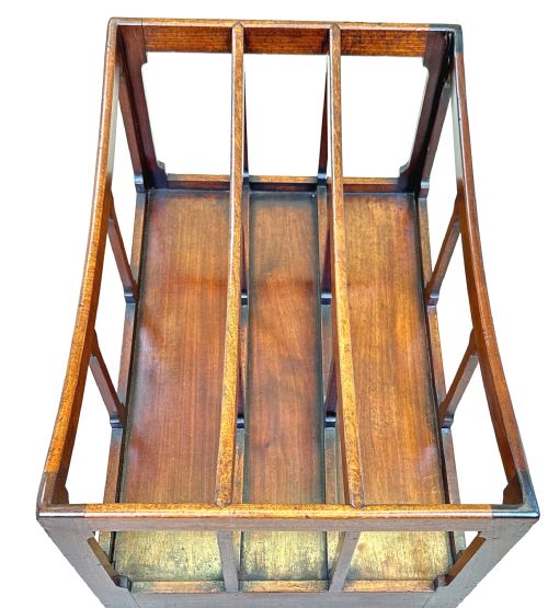 REGENCY MAHOGANY BOAT SHAPED CANTERBURY - ADDITIONAL PHOTO 6