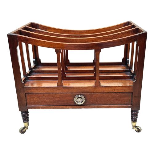 REGENCY MAHOGANY BOAT SHAPED CANTERBURY - ADDITIONAL PHOTO 8