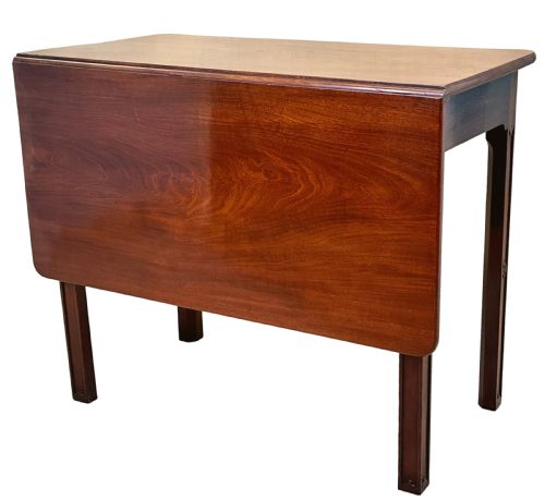 GEORGIAN 18TH CENTURY MAHOGANY DROP FLAP SIDE TABLE - ADDITIONAL PHOTO 1