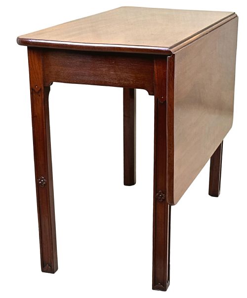 GEORGIAN 18TH CENTURY MAHOGANY DROP FLAP SIDE TABLE - ADDITIONAL PHOTO 6