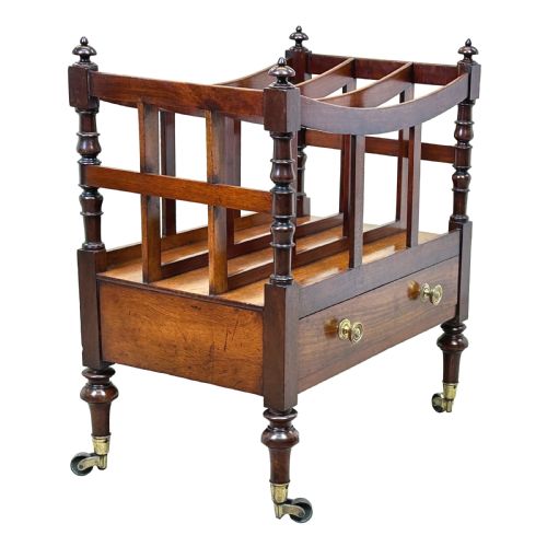 REGENCY MAHOGANY BOAT SHAPED CANTERBURY - ADDITIONAL PHOTO 1