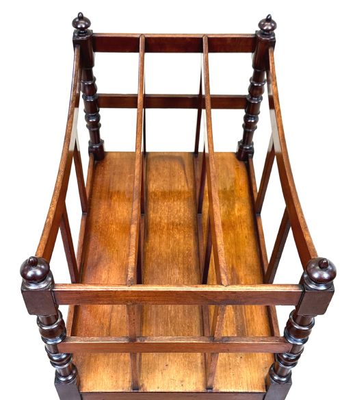REGENCY MAHOGANY BOAT SHAPED CANTERBURY - ADDITIONAL PHOTO 2