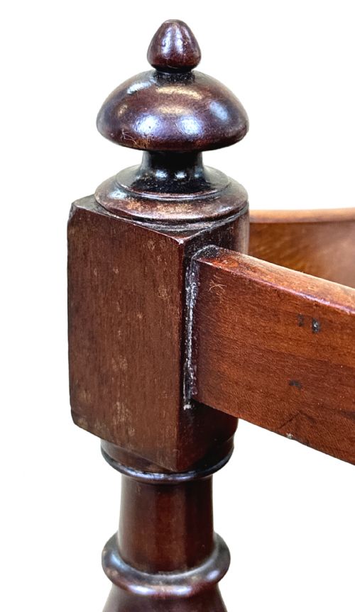 REGENCY MAHOGANY BOAT SHAPED CANTERBURY - ADDITIONAL PHOTO 4