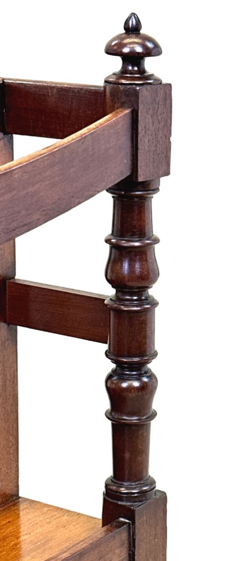 REGENCY MAHOGANY BOAT SHAPED CANTERBURY - ADDITIONAL PHOTO 7