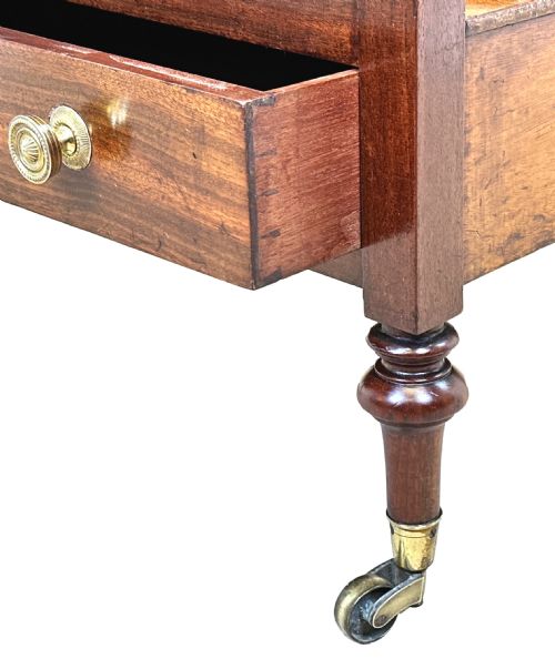 REGENCY MAHOGANY BOAT SHAPED CANTERBURY - ADDITIONAL PHOTO 9