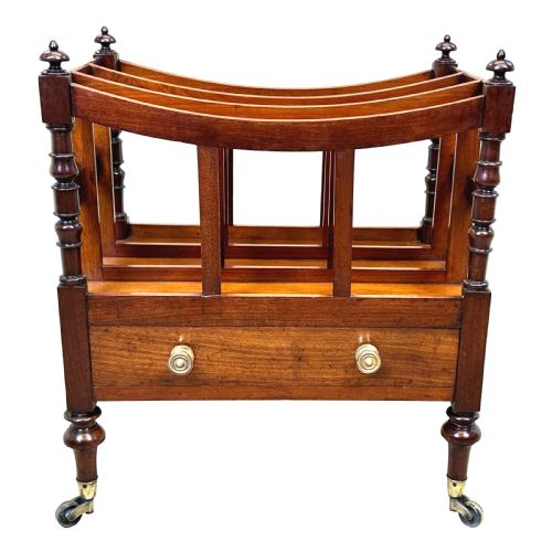 REGENCY MAHOGANY BOAT SHAPED CANTERBURY - ADDITIONAL PHOTO 10