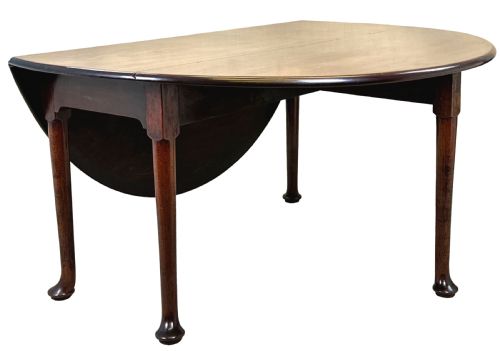 GEORGIAN MAHOGANY DROPLEAF DINING TABLE - ADDITIONAL PHOTO 9