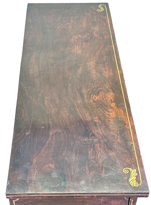 REGENCY SIMULATED ROSEWOOD SIDE CABINET - ADDITIONAL PHOTO 3