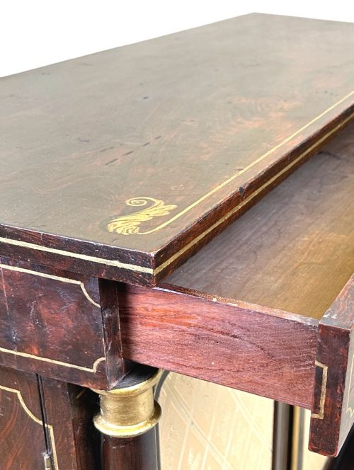 REGENCY SIMULATED ROSEWOOD SIDE CABINET - ADDITIONAL PHOTO 4