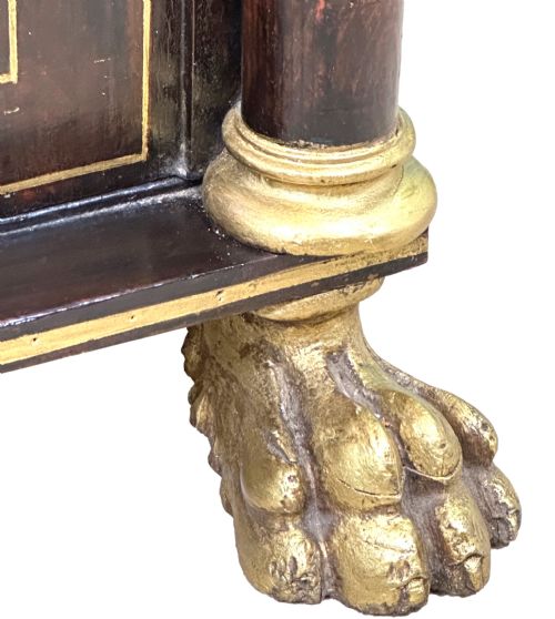REGENCY SIMULATED ROSEWOOD SIDE CABINET - ADDITIONAL PHOTO 5