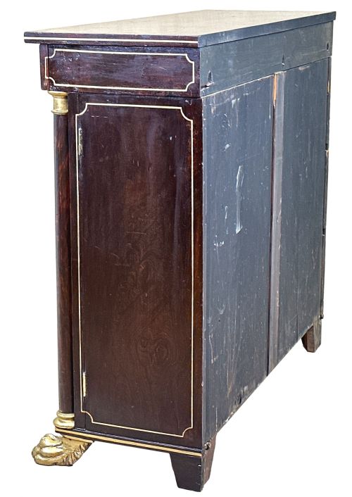 REGENCY SIMULATED ROSEWOOD SIDE CABINET - ADDITIONAL PHOTO 6