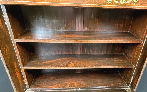 REGENCY SIMULATED ROSEWOOD SIDE CABINET - ADDITIONAL PHOTO 8