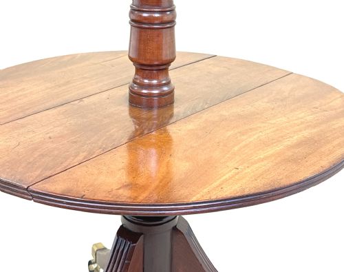 GEORGIAN MAHOGANY FOLDING DUMBWAITER - ADDITIONAL PHOTO 2
