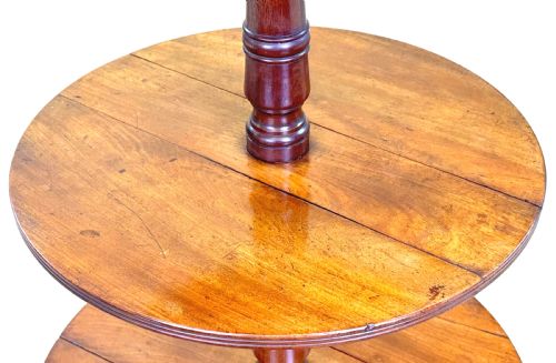 GEORGIAN MAHOGANY FOLDING DUMBWAITER - ADDITIONAL PHOTO 6