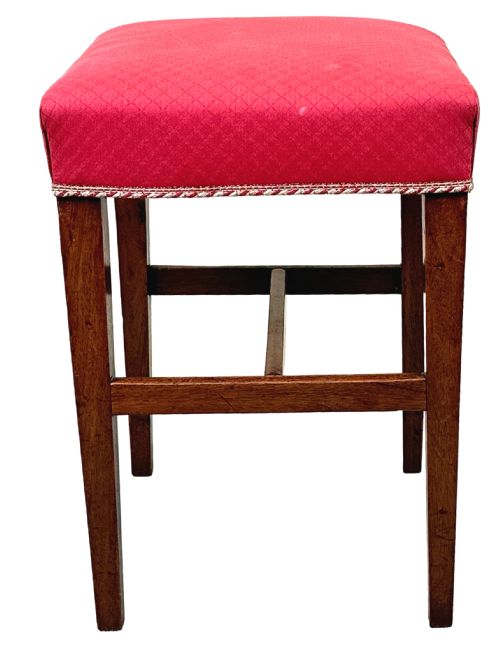 18TH CENTURY GEORGIAN MAHOGANY STOOL - ADDITIONAL PHOTO 2