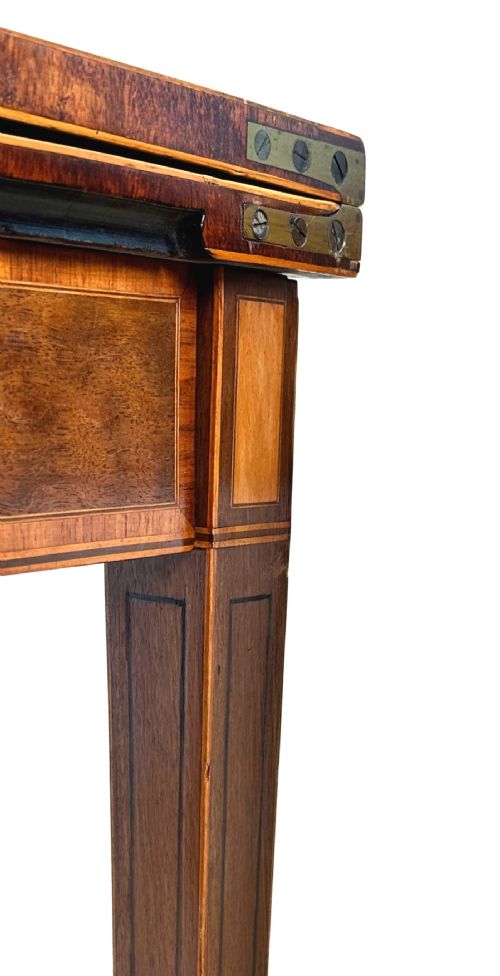 GEORGIAN MAHOGANY PAIR OF CARD TABLES - ADDITIONAL PHOTO 13