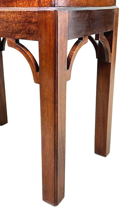 SMALL GEORGIAN MAHOGANY BUTLERS TRAY ON STAND - ADDITIONAL PHOTO 1