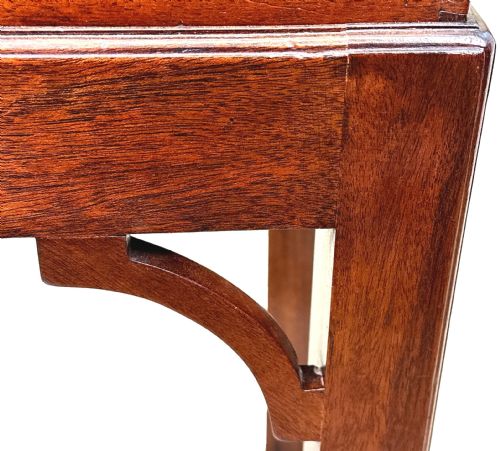 SMALL GEORGIAN MAHOGANY BUTLERS TRAY ON STAND - ADDITIONAL PHOTO 6
