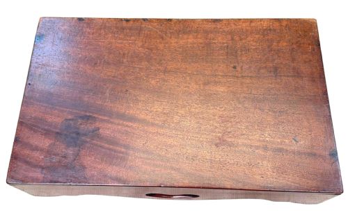 SMALL GEORGIAN MAHOGANY BUTLERS TRAY ON STAND - ADDITIONAL PHOTO 9