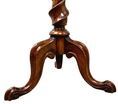 VICTORIAN OCTAGONAL WALNUT OCCASIONAL TABLE - ADDITIONAL PHOTO 3