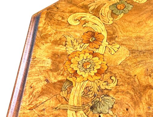 VICTORIAN OCTAGONAL WALNUT OCCASIONAL TABLE - ADDITIONAL PHOTO 7