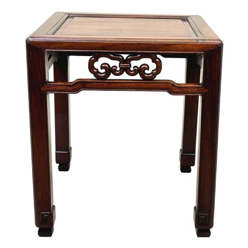 ORIENTAL HARDWOOD SQUARE COFFEE TABLE STAND - ADDITIONAL PHOTO 3