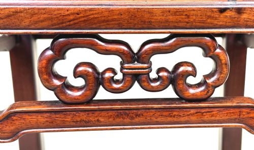 ORIENTAL HARDWOOD SQUARE COFFEE TABLE STAND - ADDITIONAL PHOTO 4