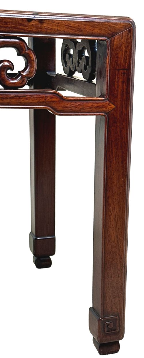 ORIENTAL HARDWOOD SQUARE COFFEE TABLE STAND - ADDITIONAL PHOTO 7
