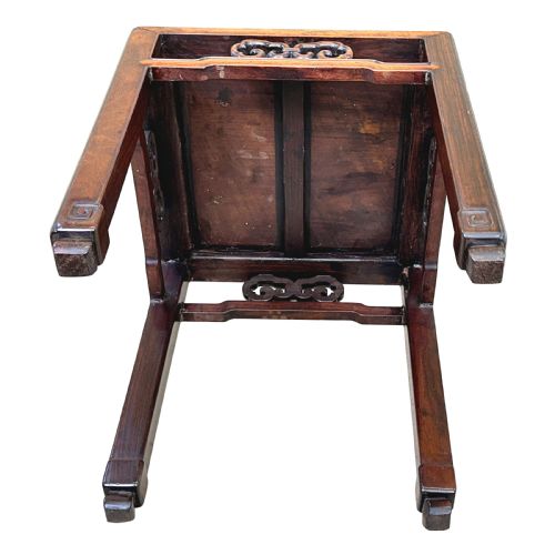 ORIENTAL HARDWOOD SQUARE COFFEE TABLE STAND - ADDITIONAL PHOTO 8
