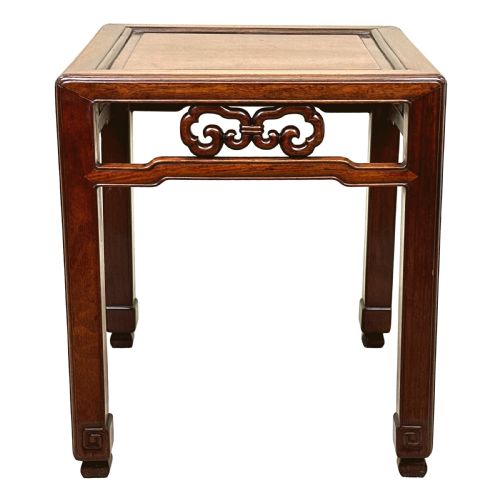 ORIENTAL HARDWOOD SQUARE COFFEE TABLE STAND - ADDITIONAL PHOTO 9