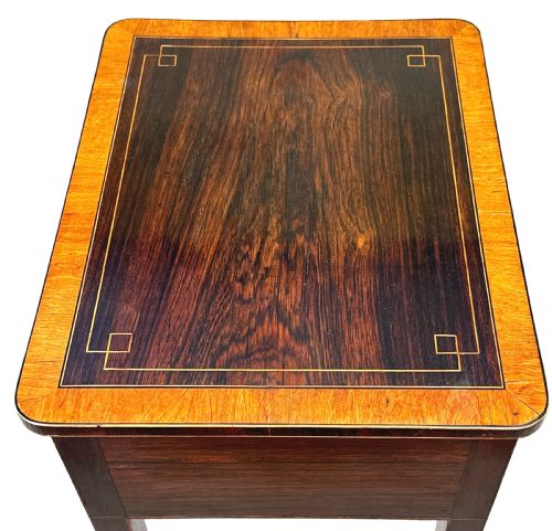 REGENCY ROSEWOOD RECTANGULAR LAMP TABLE - ADDITIONAL PHOTO 3
