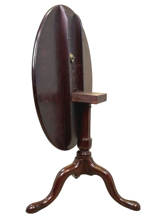 LARGE GEORGIAN 18TH CENTURY MAHOGANY TRIPOD TABLE - ADDITIONAL PHOTO 2