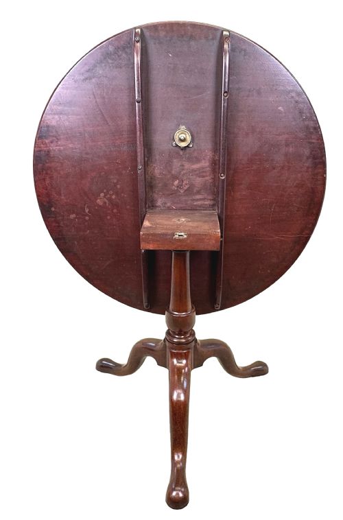 LARGE GEORGIAN 18TH CENTURY MAHOGANY TRIPOD TABLE - ADDITIONAL PHOTO 8