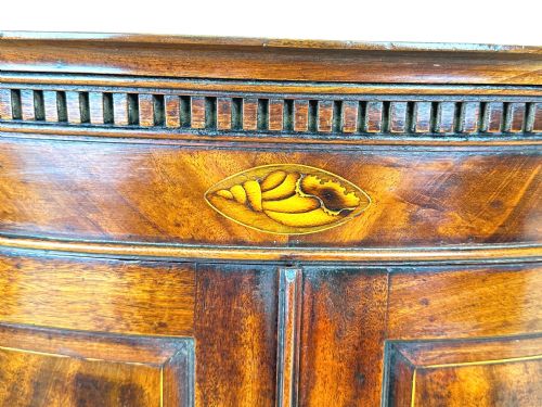 18TH CENTURY MAHOGANY BOW CORNER CUPBOARD - ADDITIONAL PHOTO 4
