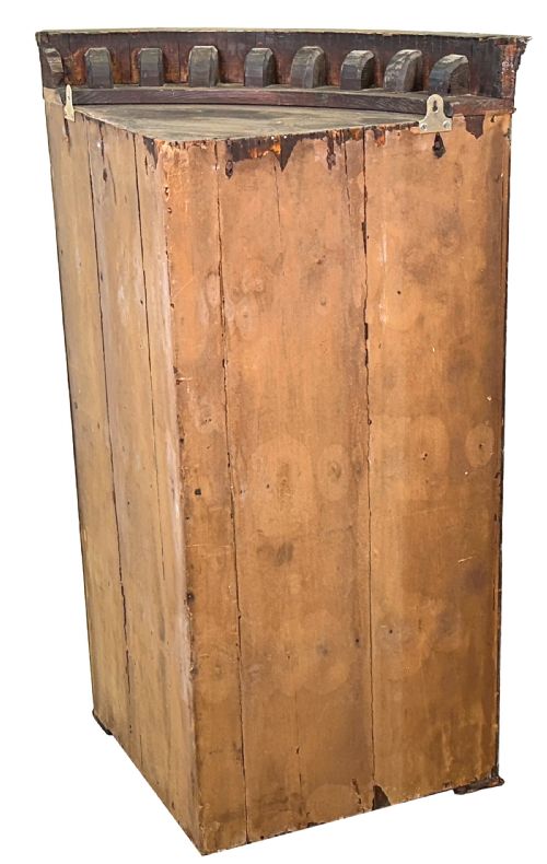 18TH CENTURY MAHOGANY BOW CORNER CUPBOARD - ADDITIONAL PHOTO 8