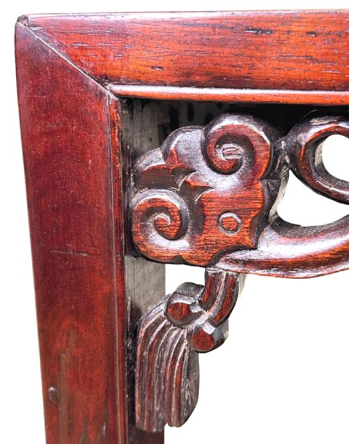 ORIENTAL HARDWOOD TWO TIER LAMP TABLE - ADDITIONAL PHOTO 3